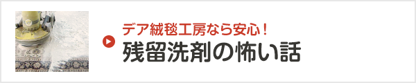 デア絨毯工房なら安心！残中洗剤の怖い話